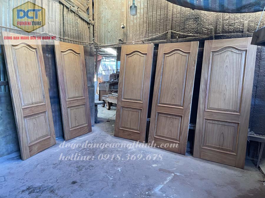 Bộ cửa phòng gỗ gõ đỏ cao cấp cp48GD